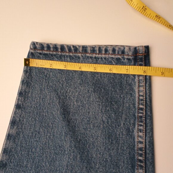 Lands' End Jeans Size 18WP High Rise Tapered Leg Medium Wash 100% Cotton - Picture 9 of 9